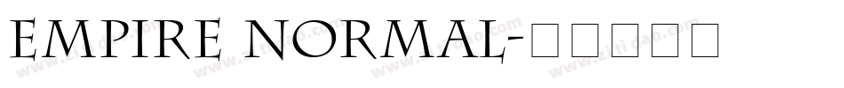 Empire Normal字体转换